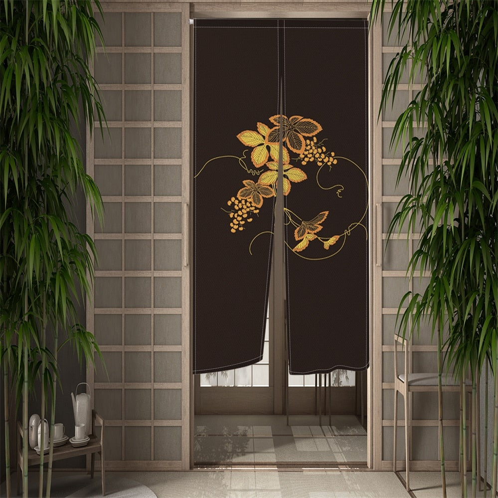 nature print curtains