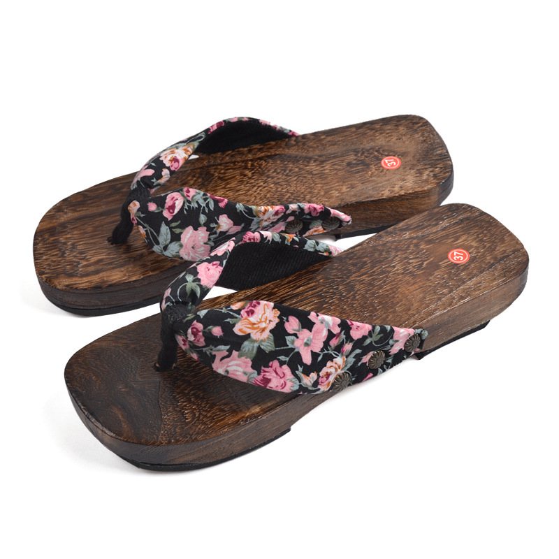 floral strips japanese sandals
