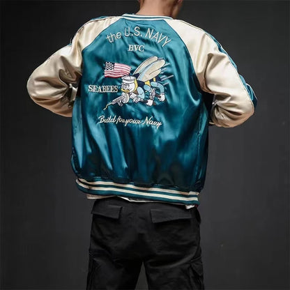 black blend bomber jacket