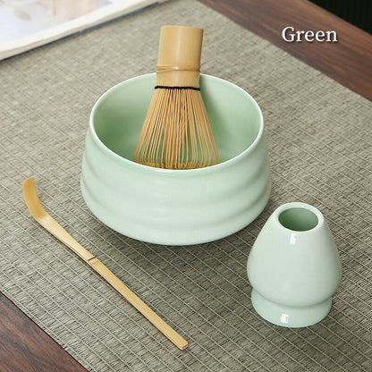 bamboo matcha tea set