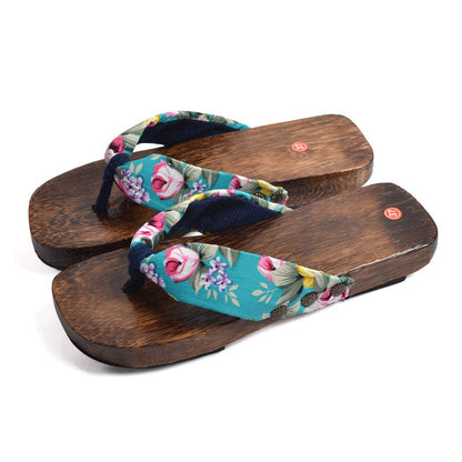 floral strips japanese sandals