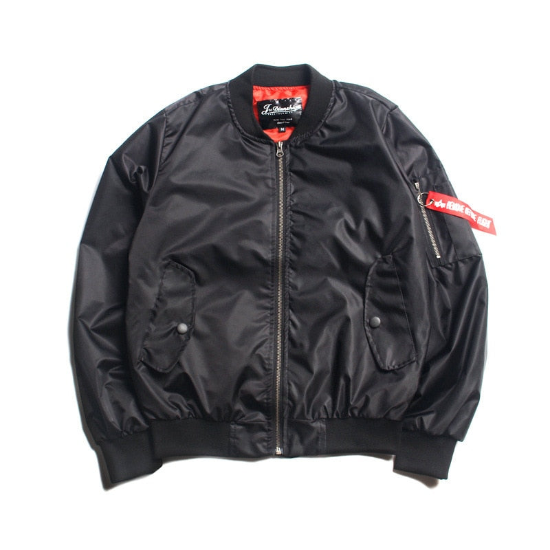 black blend bomber jacket