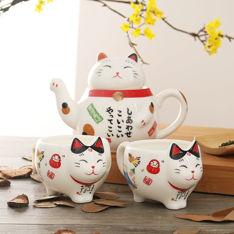 Cat tea set