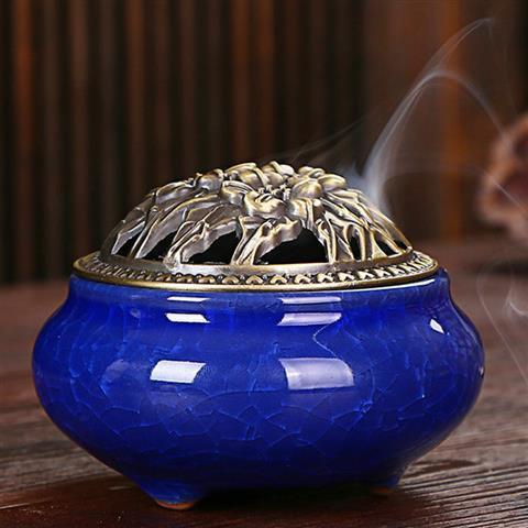 ice cracked incense burner