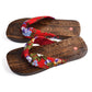 floral strips japanese sandals