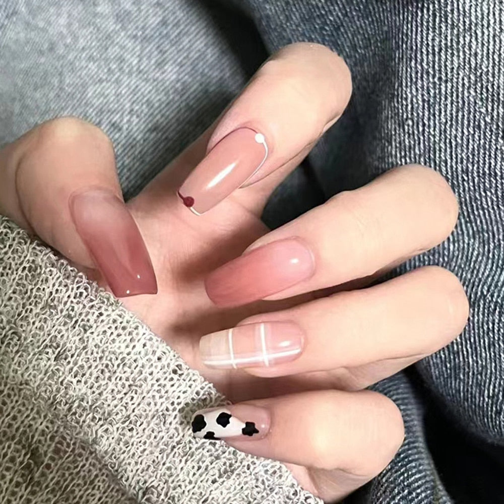 gradient color japanese nails