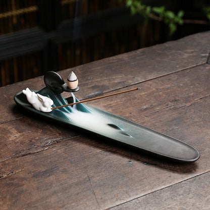 ceramic backflow incense burner