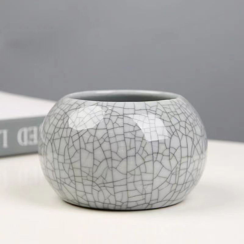 round ceramic vase