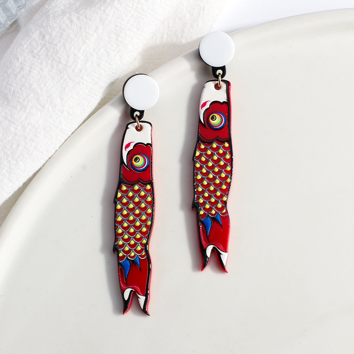 cartoon design earrings