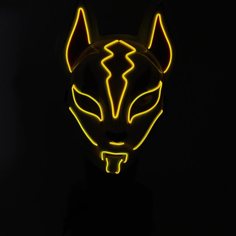 yellow led mask