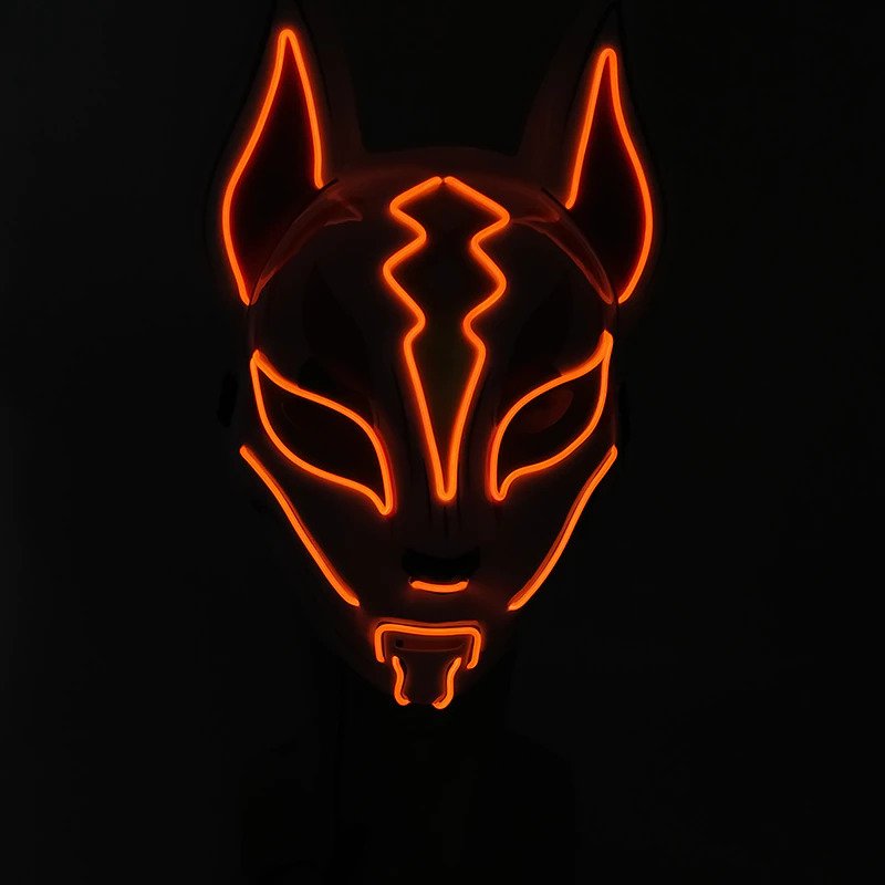 orange led mask