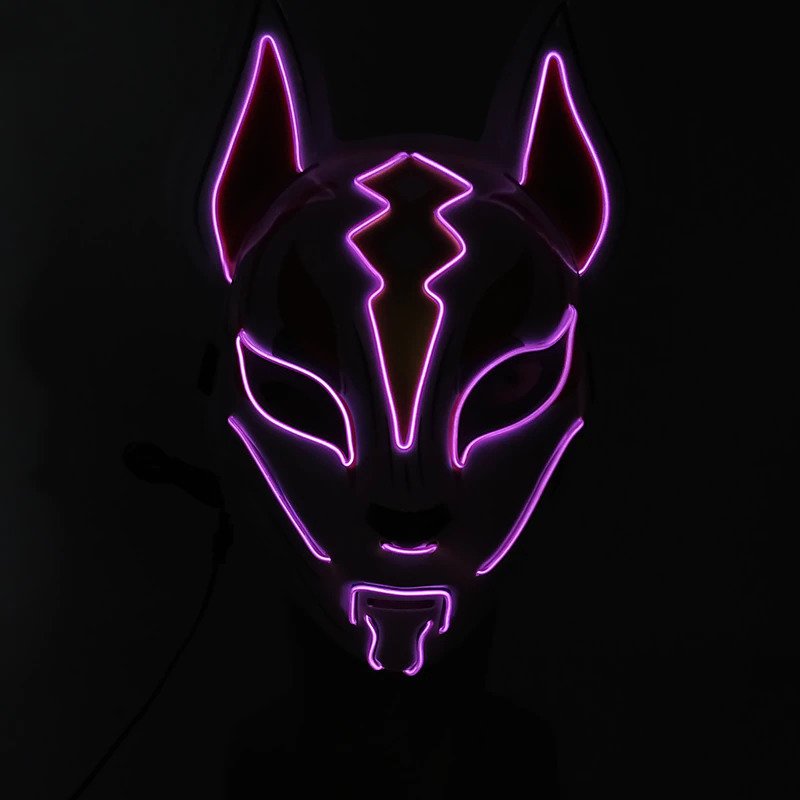 purple led mask