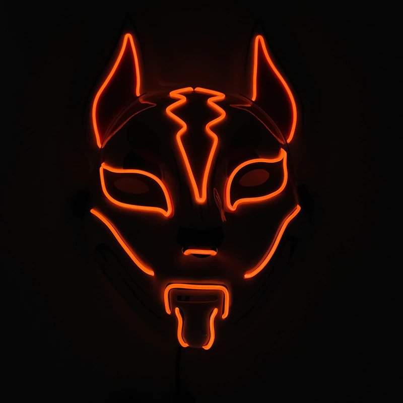 orange led mask