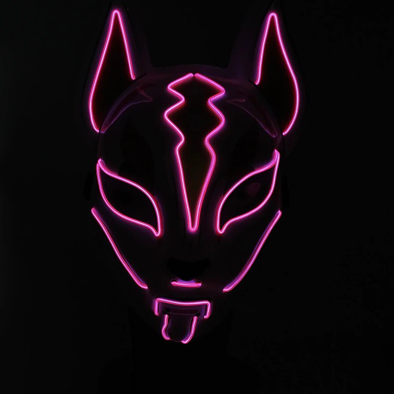 pink led mask