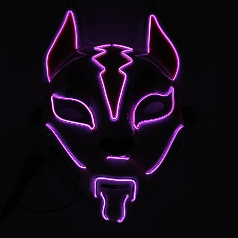 purple led mask