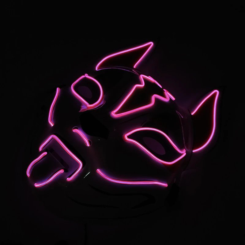 pink led mask