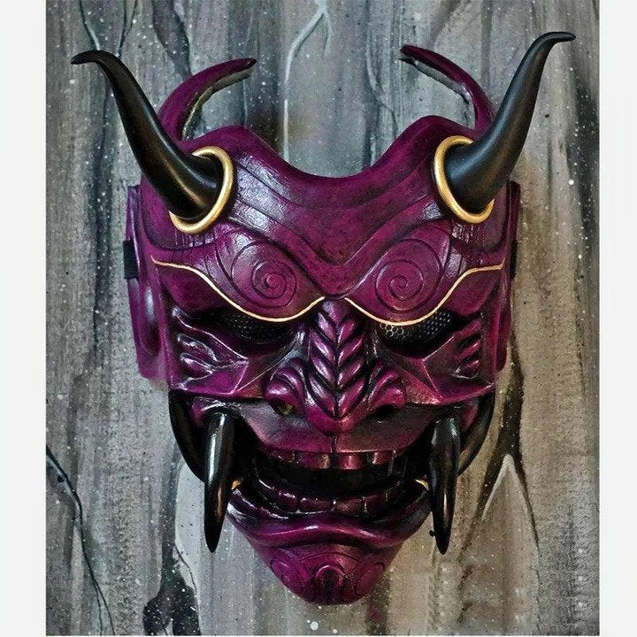 purple oni mask