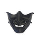 Black Oni Mask Half-Face