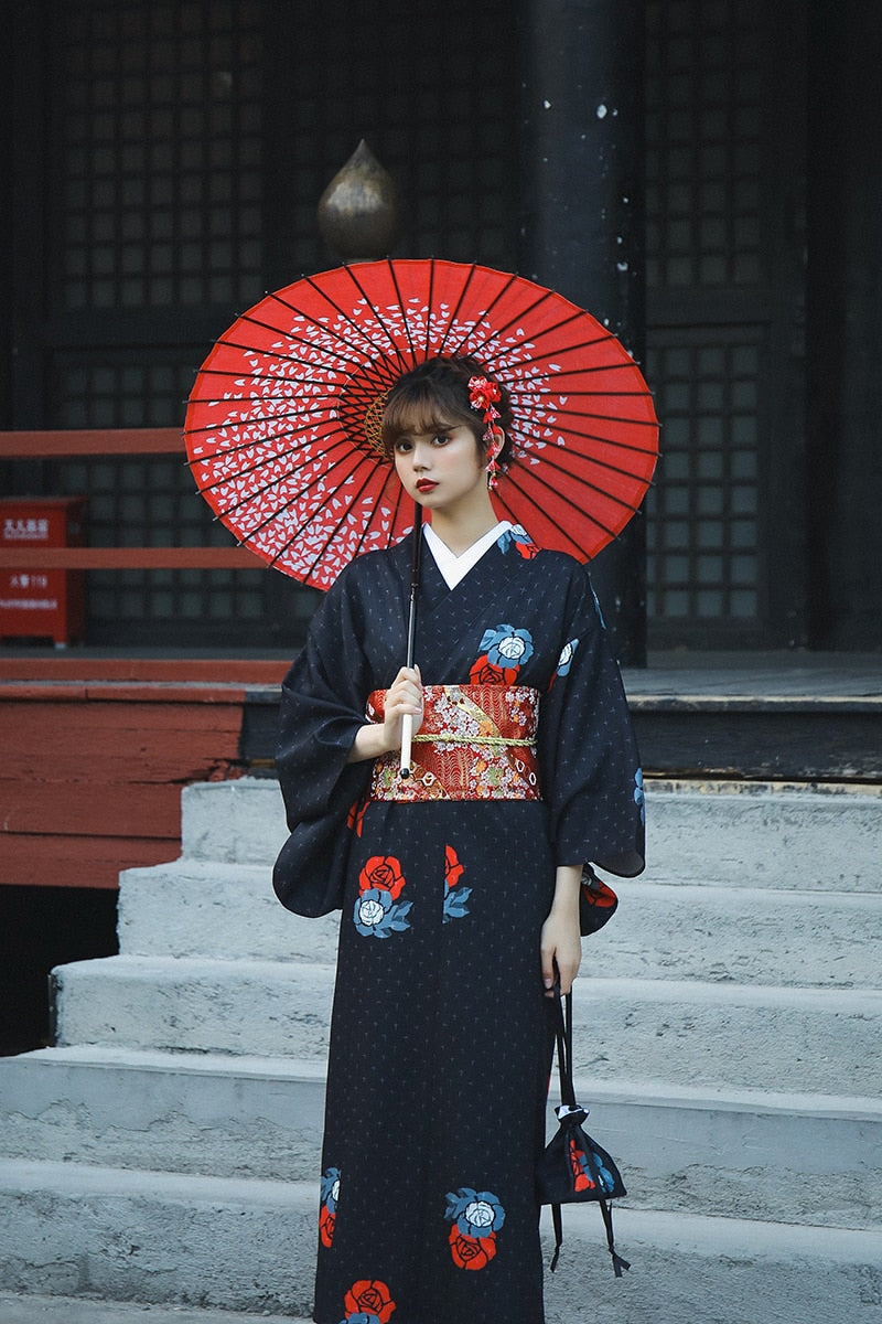 Amazon.com: CRFASIBE Japanese Traditional Dress Kimono Robe for Kids Girls Yukata  Kimono Anime Cosplay Robe Red (140M): Clothing, Shoes & Jewelry