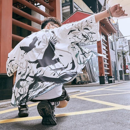 bird design haori