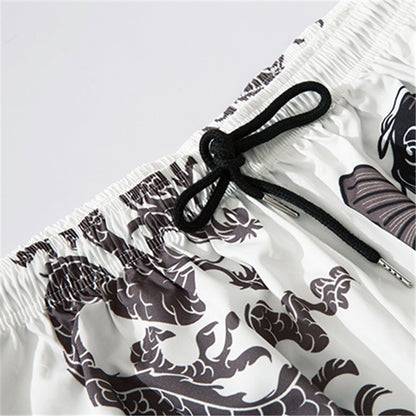 waves print pants