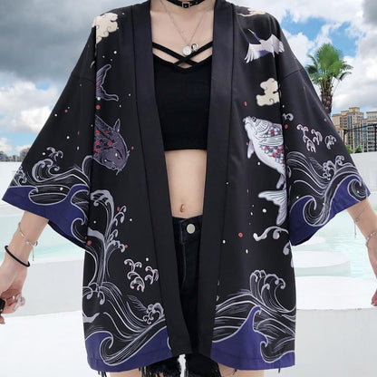 fish design haori