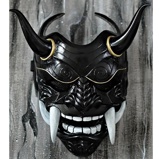 black oni mask