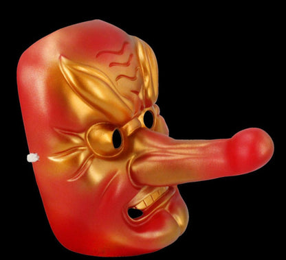 Japanese Tengu Mask Golden - product image 3