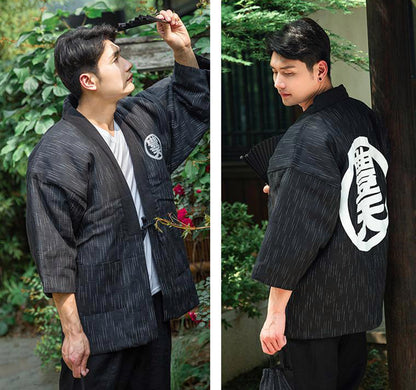 black kanji hanten