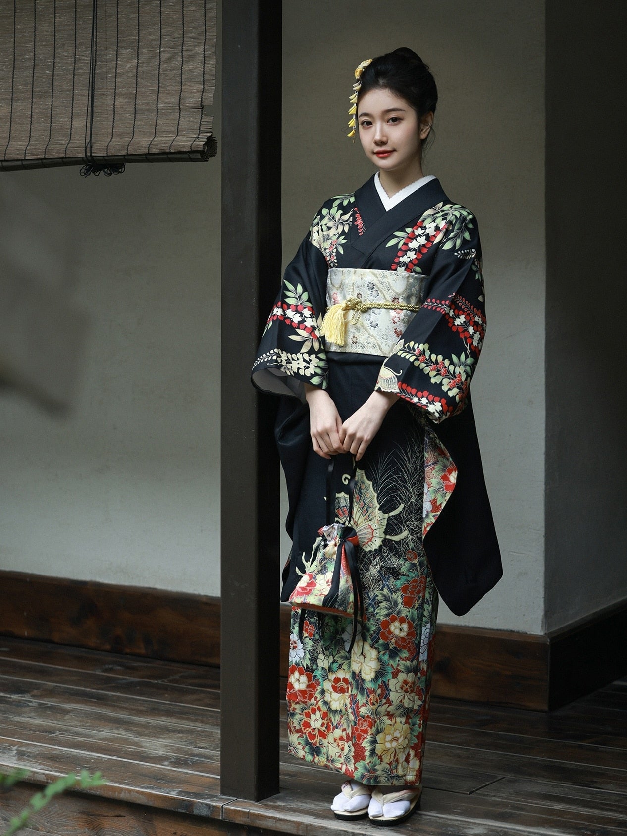 Traditional Kimono Long Sleeves – Japanese Oni Masks