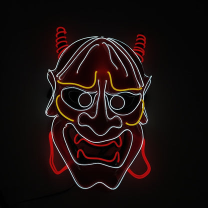 led hannya mask