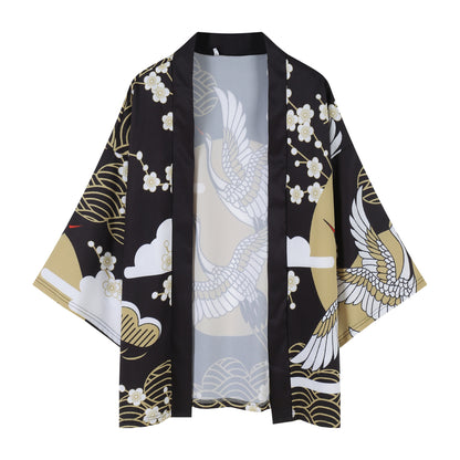 haori jacket crane