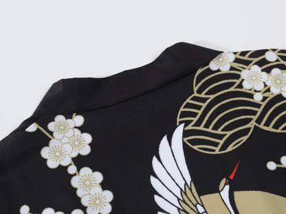 haori jacket crane