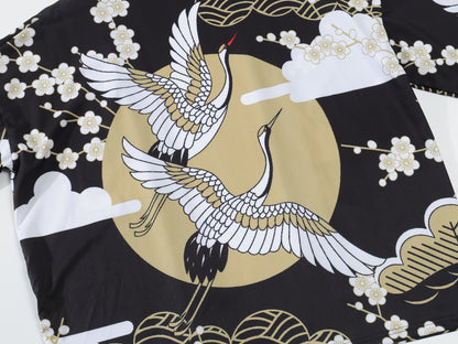 haori jacket crane