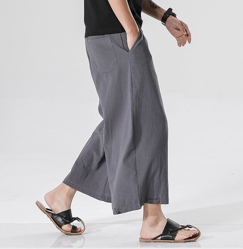 Wide leg japanese outlet pants